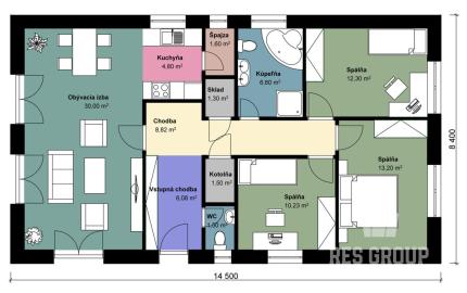 Na predaj, Bungalov 4KK, 1100m2, RES GROUP