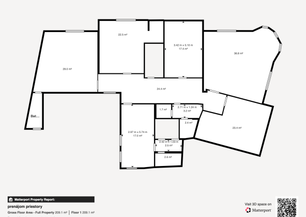Na prenájom, štýlové priestory s výmerou 205 m², Žilina